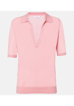 Gabriela Hearst Frank cashmere and silk polo sweater