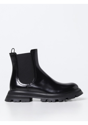 McQueen ankle boots in brushed leather