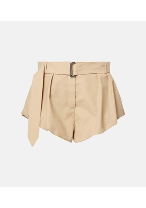 Magda Butrym High-rise cotton-blend shorts