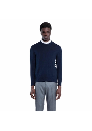 4 bar stripe cotton sweater