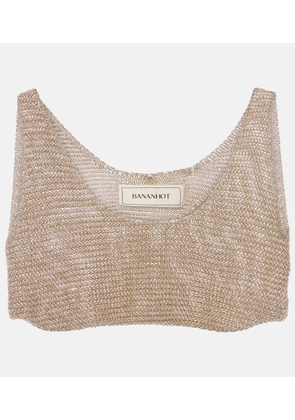 Bananhot Knitted lame bra top