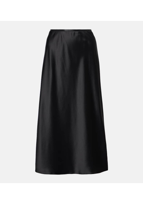Max Mara Carnet silk satin midi skirt