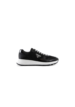 Prax 01 Re-Nylon and Brushed Leather Sneakers