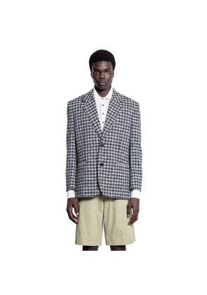 Bouclé Gingham Wool Blazer