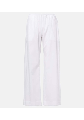 Leset Yoko mid-rise cotton wide-leg pants