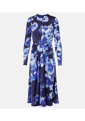 Erdem Floral draped midi dress