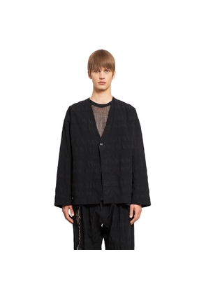 Unlined collarless blazer