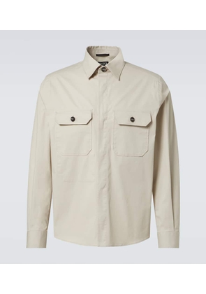 Zegna Cotton-blend overshirt