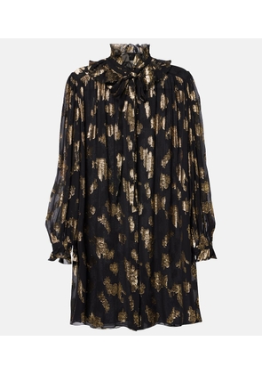 Chloe Ruffled silk-blend minidress