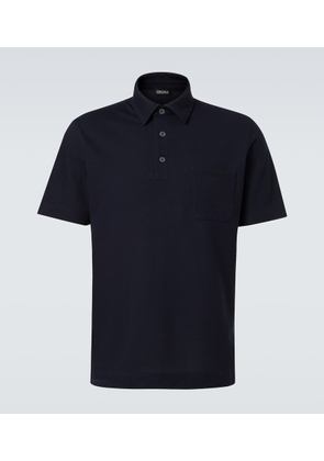 Zegna Logo cotton polo shirt