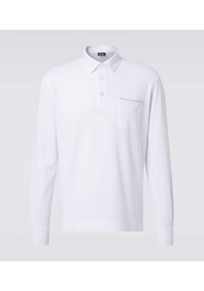 Zegna Logo cotton polo shirt