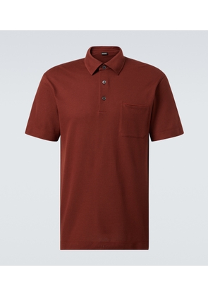 Zegna Cotton pique polo shirt