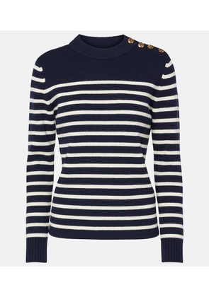 Chloe Striped wool and cashmere sweater