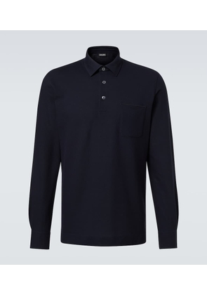 Zegna Logo cotton polo shirt