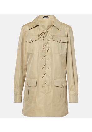Tom Ford Safari cotton and silk T-shirt