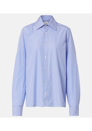 Saint Laurent Cassandre pinstripe cotton poplin shirt
