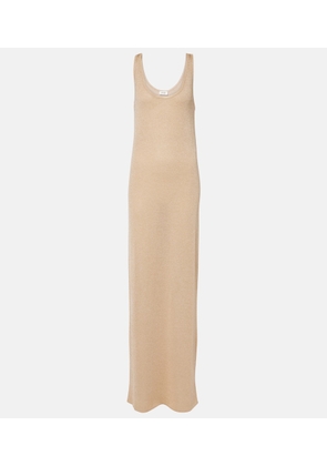 Saint Laurent Lame maxi dress