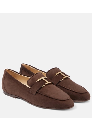 Tod's T Timeless suede loafers