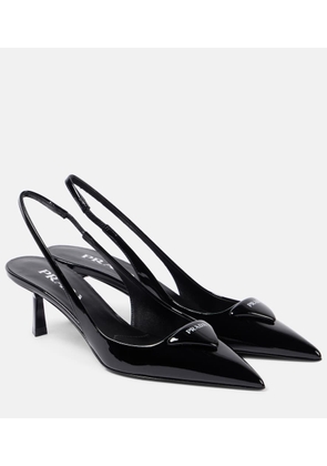 Prada Leather slingback pumps