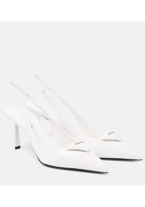 Prada Leather slingback pumps
