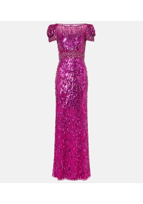 Jenny Packham Sungem embellished gown