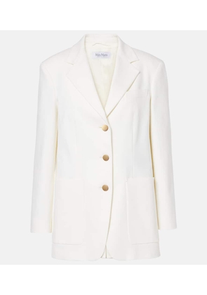 Max Mara Single-breasted cotton drill jacket