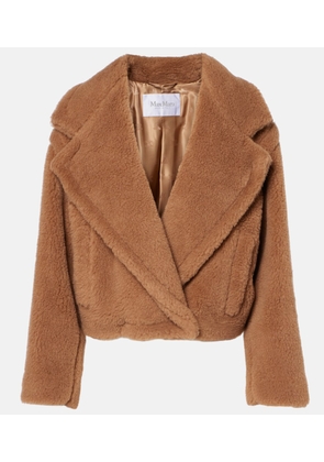 Max Mara Gardone camel hair and silk teddy coat