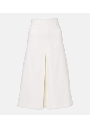 Max Mara Renoir pleated cotton midi skirt