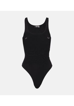 Mugler Pierced cotton bodysuit