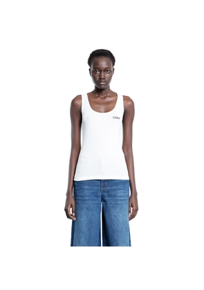 Ribbed Jersey Logo Tank Top