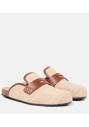JW Anderson Leather-trimmed mules