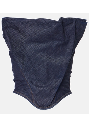 Magda Butrym RE25 denim corset top