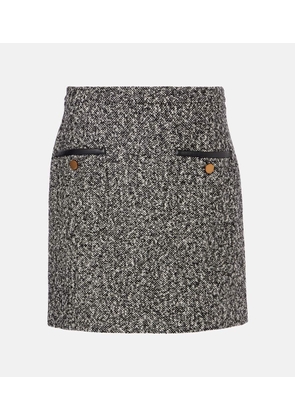 Max Mara Cosa wool-blend tweed miniskirt
