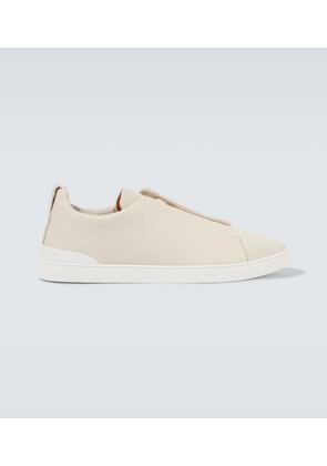 Zegna Triple Stitch leather sneakers