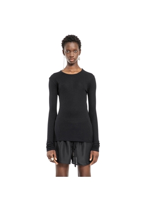 Fiene Long Sleeve T-Shirt in Viscose Cotton Rib