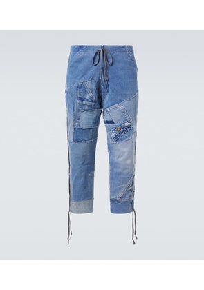 Greg Lauren Patchwork straight jeans
