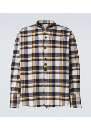 Greg Lauren Plaid cotton shirt