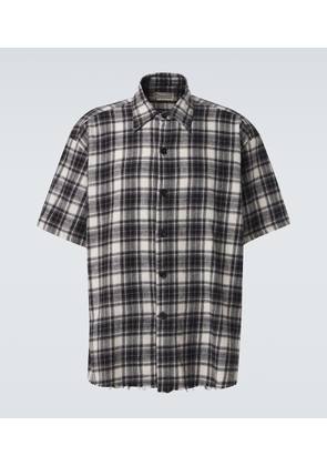 Greg Lauren Plaid cotton shirt