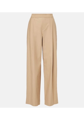 Vince Cotton and wool wide-leg pants