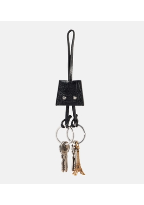 Balenciaga Le City Charm Eiffel leather keychain
