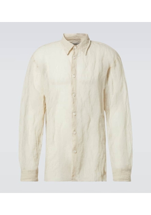 Dries Van Noten Cotton and silk-blend lame shirt