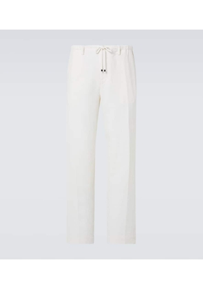 Dries Van Noten Linen, wool, silk, and cashmere suit pants