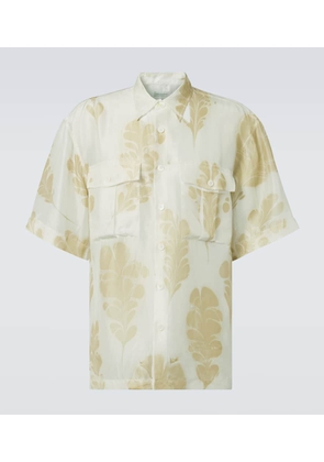 Dries Van Noten Printed silk bowling shirt