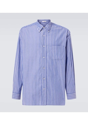 The Row Bresson striped cotton poplin shirt