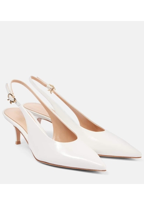 Gianvito Rossi Robbie Sling 55 leather slingback pumps