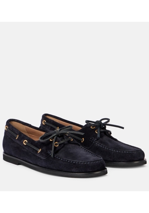Gianvito Rossi Vandee suede boat shoes