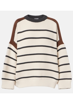 Brunello Cucinelli Striped cotton sweater