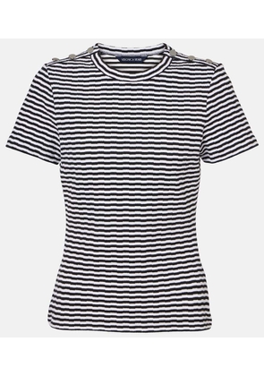 Veronica Beard Draya striped cotton-blend T-shirt