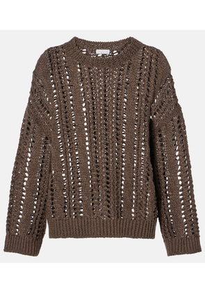Brunello Cucinelli Jute and cotton-blend sweater