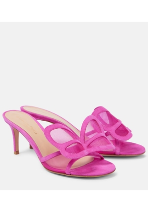 Gianvito Rossi Ilia 70 mesh mules